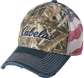 Stem Men's Americana CAMO MESH-Back Cap Realtree Max-5 Pattern Flag Pattern On The Mesh from Cabela's