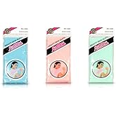 Salux Bath Towel Blue Peach Green 3 Count Pack