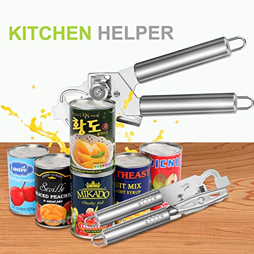 Vakoo Can Opener, Can Opener Manual with Durable Stainless Steel Cutting Blade Smooth Edge and Comfortable Grips for Arthritis Hand - Thumbnail 7