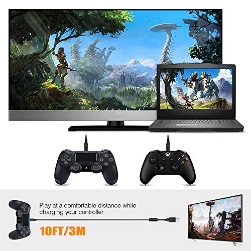 image for 6amLifestyle PS4 Controller Charging Cable, Charge and Play, 2 Pack 10