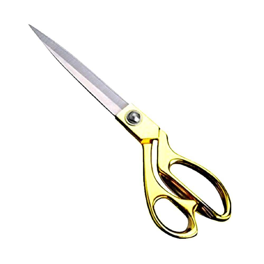 AKORD Tailoring Scissors 10.5-Inch – Stainless Steel Fabric Shears with Gold Handle – Cutting for Sewing, Dressmaking, Quilting, and Crafting