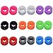 D&M Jewelry 9 Pairs Mixed Color Heart Silicone Soft Ear Plugs Expander Flesh Tunnels Gauges 6g-1