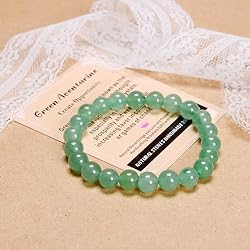 AD Beads Handmade Gemstone Stretch Elastic Bracelet