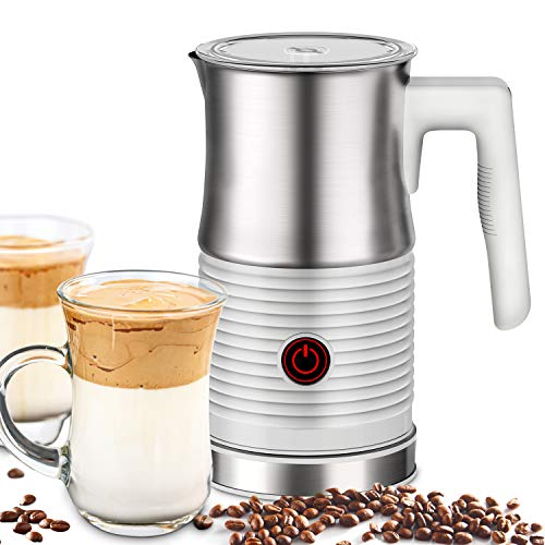 Huogary Milk Frother, Milk Steamer for Milk Foam & Hot Milk(4.5oz/10