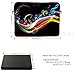 Meffort Inc 17 17.3 inch Neoprene Laptop Sleeve Bag Carrying Case with Hidden Handle and Adjustable Shoulder Strap - Rainbow Music Note