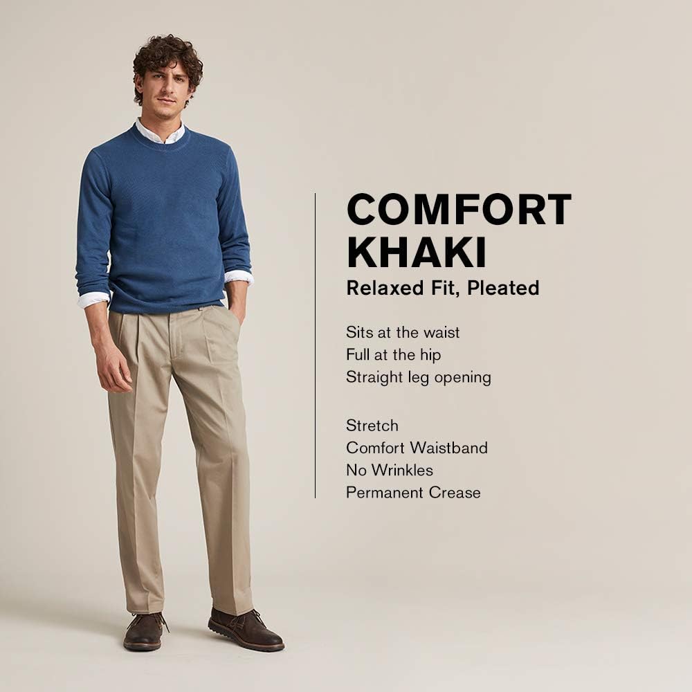 dockers relaxed fit pleated