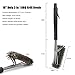 BBQ Grill Brush Outdoor Barbecue Cleaning Scraper Cleaning Tool - 18'' Heavy Duty 3 In 1 Stainless Steel Woven Wire Cleaner for Char-Broil, Weber, Porcelain, Infrared Grills (Storage Bag included)