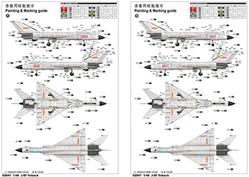 Trumpeter 1:48 - Shenyang J-8F Finback, Various - Image 4