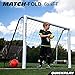QUICKPLAY PRO Match-Fold Soccer Goal 6x4' with Carry Bag [Single Goal] Professional Quality Fast Set-Up Soccer Goal, Folds Flat for Shared Spaces