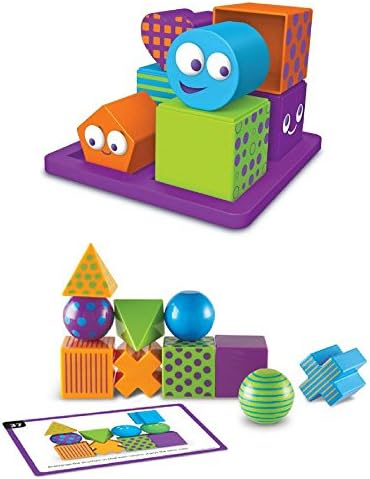 Learning Resources Mental Blox Critical Thinking Game Multi-Colored and Junior Early Logic Game, Brain Boosting Activities, Baby Developmental Toys and Games Gift Bundle