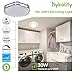 hykolity 18 Inch LED Ceiling Light, 30W [240W Equivalent] 2200lm 4000K BN Finish Dimmable Saturn Flush Mount Ceiling Light, ETL Listed for Kitchen, Bedroom, Restroom, Walk in Closet