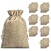 Burlap Bags with Drawstring -（70 Pieces）, Burlap Bags with Drawstring-Burlap Gift Bag Jewelry Pouches for Wedding Favors, Party, DIY Craft and Christmas- 5.40x3.74 inch