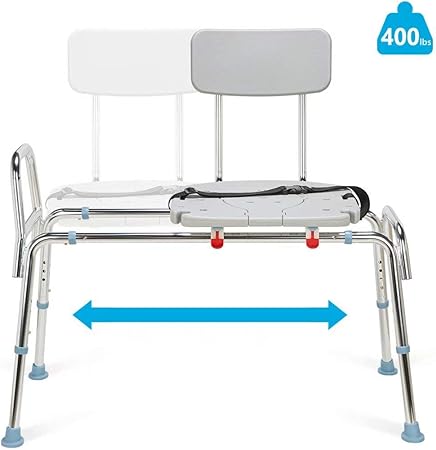 Oasisspace Banc De Transfert De Baignoire Coulissant Robuste 400 Lb Chaise De Douche Avec Siege Decoupe Banc De Transfert Et Siege De Douche Coulissant Pour Personnes Agees Handicapes Handicapes Amazon Fr Hygiasne Et