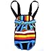 Cosmos Pet Dog Carrier Backpack Pet Dog Cat Legs Out Front Carrier Travel Bag for Traveling Hiking Camping for Small Medium Dogs Cat, Colorful Strip Pattern (Small Size)