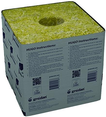 Grodan Hugo 6 x 6 Rockwool Blocks Case of 48 by Grodan