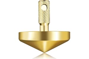 BWBMSOW Brass Spinning Top, EDC Precision Desk Toy, Accurate Portable Copper Top Spinner, Gold Plated Toys, Metal Spinning Tops, Unique Gift for Kids/Adult