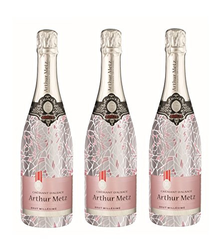 A.Metz Crémant Rosé d’Alsace 0,75 L – Lot de 3