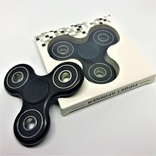 The Health Gurus Spinner-G Fidget Spinner To Reduce Stress and Anxiety. Improve Focus and Hand Eye Coordination (Black)