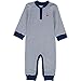 Wan-A-Beez Baby Boys' 2 Pack Printed Coverall (3-6 Months, Navy Nautical)