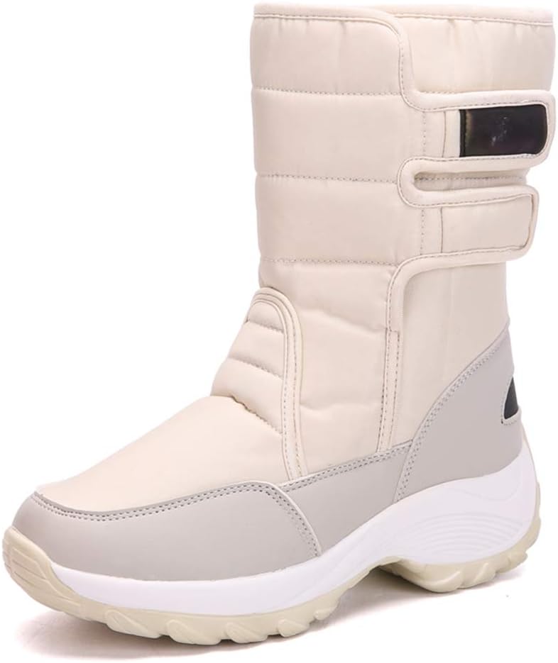 Women's Winter Waterproof Snow Boot Frosty Drawstring Cold Weather Boots