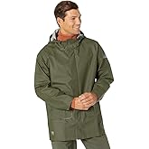 Helly Hansen Workwear Mandal Waterproof Jacket for Men - Adjustable Hood, PVC-Coated Protective Windbreaker & Rain Coat