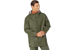 Helly-Hansen Workwear Mandal Waterproof Jacket for Men - Adjustable Hood, PVC-Coated Protective Windbreaker & Rain Coat