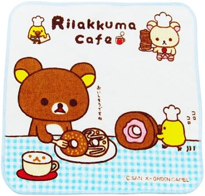 Amazon リラックマ ハンカチ コロコロ ブルー カントリーハートワン タオル