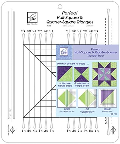 June Tailor 10x12 Perfect Half Square & Quarter Square Triangle Ruler