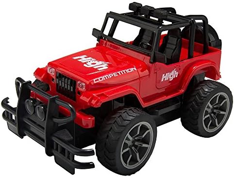 Lightning Red Radio Remote Control 1:15 Grand Monster All-Terrain Vehicle RC Model Jeep
