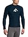 Kanu Surf Men's Long Sleeve Platinum UPF 50+ Rashguard Swim Tee, Navy, X-Large