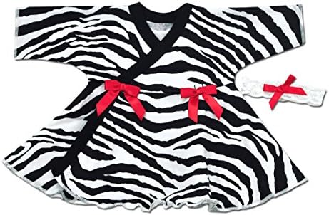 Itty Bitty Baby Wrap Dresses - Micro &amp; Tiny Sizes (Micro (1.2.5lbs), Zebra)