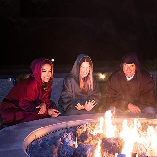 THE COMFY | Oversized Unlined Wearable Fleece Cotton Blanket, One Size Fits All, Shark Tank