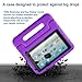 CAM-ULATA Amazon Kids Kindle Fire 7 Case 2015 Release for Boys&Girls, Tablet 7 inch Cover Shock Proof Protective with Handle Stand Holder Light Weight (Previous Generation - 5th) Purple