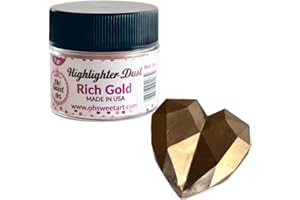 RICH GOLD HIGHLIGHTER DUST (7 grams each container), gold highlighter By Oh! Sweet Art