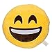 EvZ Emoji Smile Face Emoticon Cushion Stuffed Plush Soft Pillow, Official Certified, 32cm Yellow