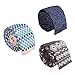 Bundle Monster BMC Stylish 3pc Mixed Pattern Mens Fashion Knitted Neck Tie Accessory Set - Business and Brunch