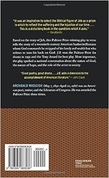 J.B. A Play in Verse Archibald MacLeish 9780395083536 Books