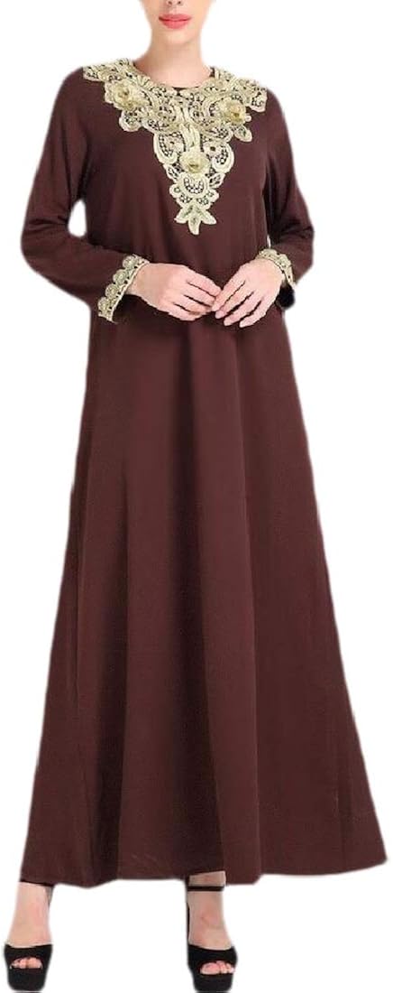 Damen Abaya Langärmlig Muslimisch - Gebetskleidung Kaftan Oversize