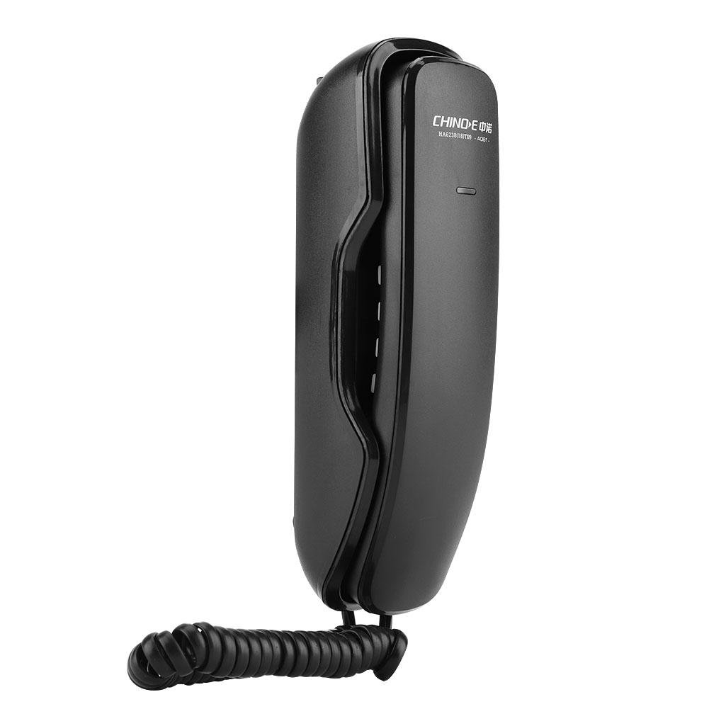 Phone with Handset, Wall Mounted Landline Phone, Corded Wall Telephones with Noise Cancelling Household Extension Telephone for Hotel Bathroom Living Room Office, Redial/Pause/Built-in Dial Pad(black)
