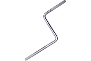 TUOREN Percussion Cowbell Mount Rod Z-Shaped Rod for Drum Set Percussion Accessories Cowbell Clamp Mounting Percussion Mounting 3/8" Rods