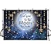 MEHOFOTO Photo Background Love You to The Moon Night Sky Gold Hanging Stars Birthday Party Decoration Banner Baby Shower Backdrops for Photography 7x5ft