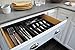Rubbermaid No-Slip Large Cutlery Tray, Black with Tan