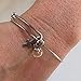 Stainless Steel Mustard Seed and Cross Bangle Bracelet, Christian faith gift for babtism, confirmation, inspiration, encouragement.