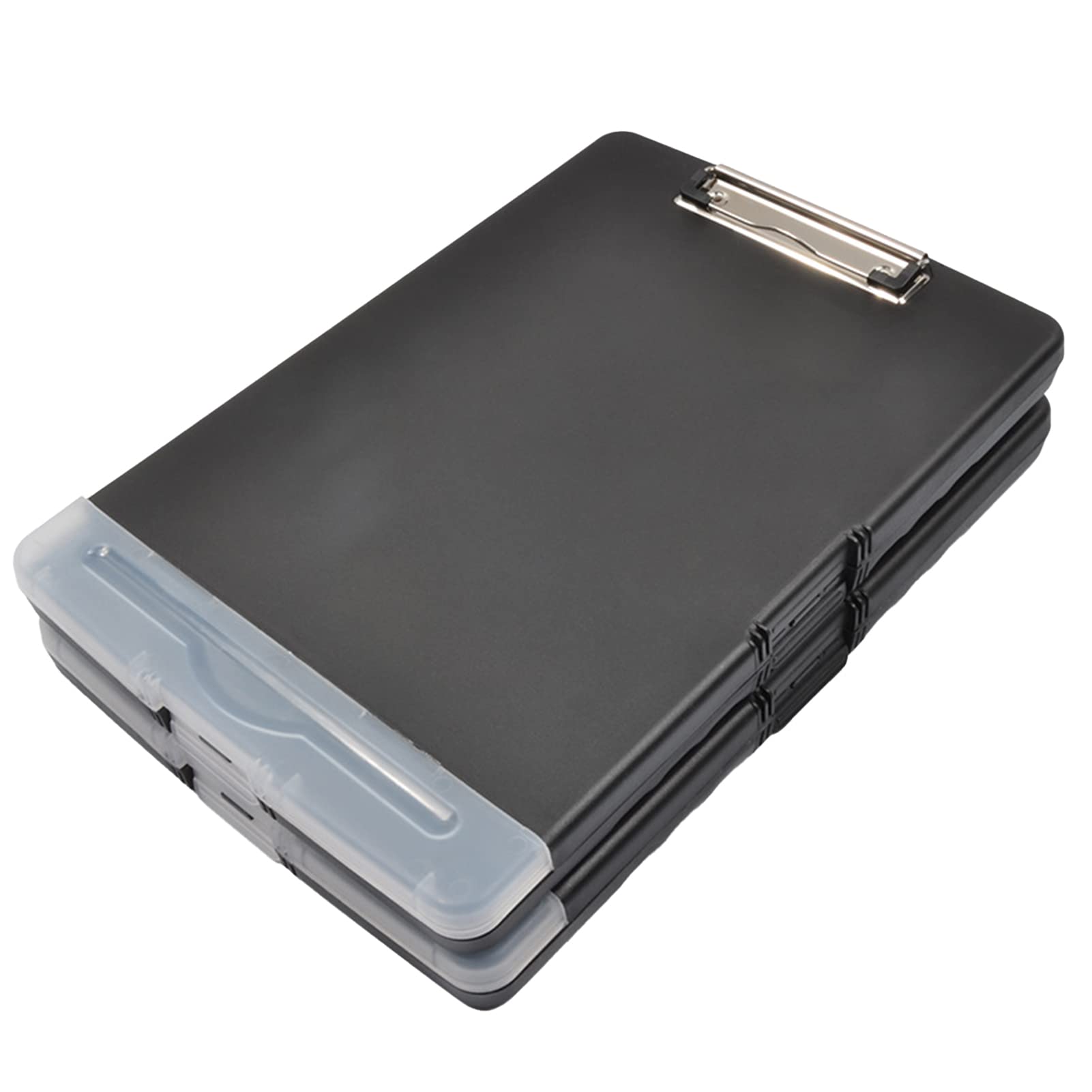 A4 Storage Clipboard with Pen Case - 2 in 1 Rustproof Metal Clip Folder for Use