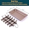 Blkthun-with-Dividers-Brownie-Pan-Non-Stick-Carbon-Steel-Bakeware-with-18-Pre-Slice-Oven-Baking-Tray-30-X-20-X-5-cm Blkthun Brownie BakingTray with Dividers Brownie Pan - Non-Stick Carbon Steel Bakeware with 18 Pre-Slice, Brownie Tin…
