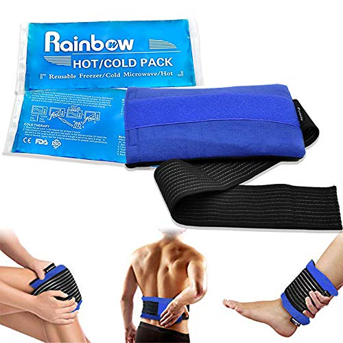 Reusable Hot and Cold Packs for Injuries, 2 Flexible Gel Ice Pack Cold
