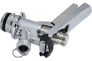 U Type Keg Coupler, Draft Beer Dispenser, Corrosion‑Resistant G5/8 Stainless Steel Dispenser Accessory for Restaurant Bar