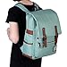Kenox Vintage Laptop Backpack College Backpack School Bag Fits 15-inch Laptop (Green1)