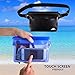 2 Pack Waterproof Pouch, Screen Touch Sensitive Waterproof Bag with Adjustable Waist Strap - Keep your Phone and Valuables Dry Black & Blue