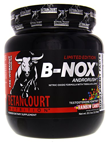 Betancourt Nutrition B-Nox Andorush Pre-Workout, Rainbow Candy, 22.3 Ounce, 35 Servings Betancourt Nutrition B-Nox Andorush Pre-Workout, Rainbow Candy, 22.3 Ounce, 35 Servings